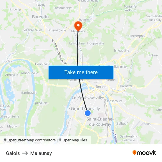 Galois to Malaunay map