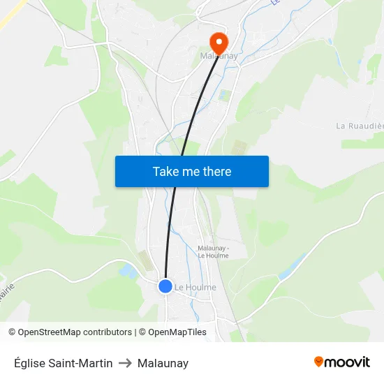 Église Saint-Martin to Malaunay map