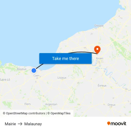 Mairie to Malaunay map