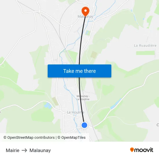 Mairie to Malaunay map