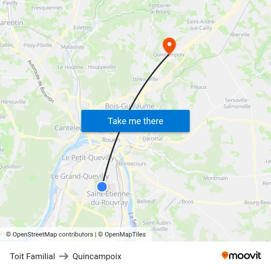Toit Familial to Quincampoix map