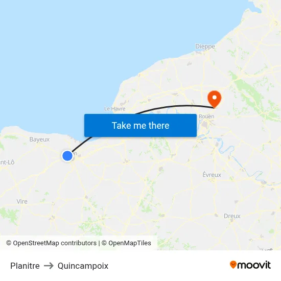 Planitre to Quincampoix map