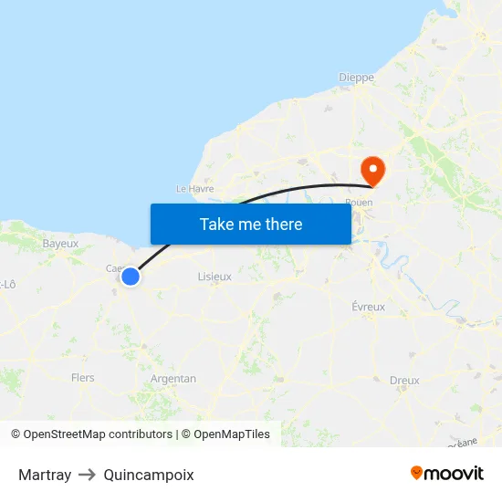 Martray to Quincampoix map