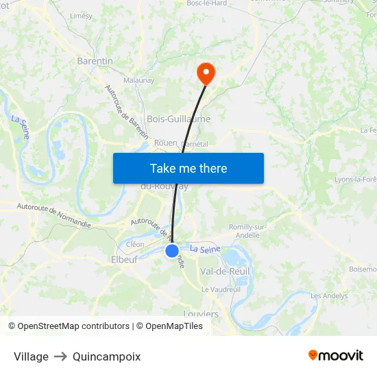 Village to Quincampoix map