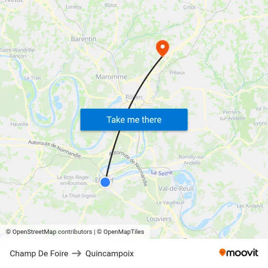 Champ De Foire to Quincampoix map