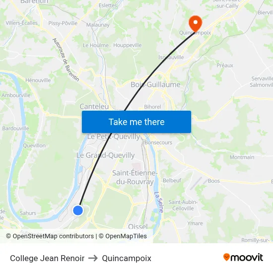 College Jean Renoir to Quincampoix map