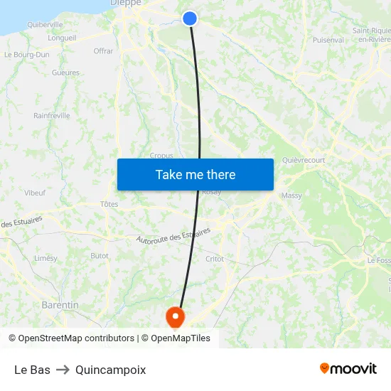 Le Bas to Quincampoix map