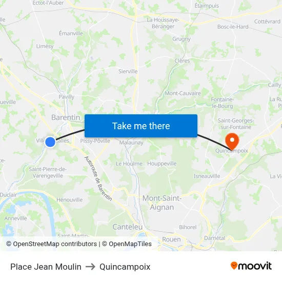 Place Jean Moulin to Quincampoix map