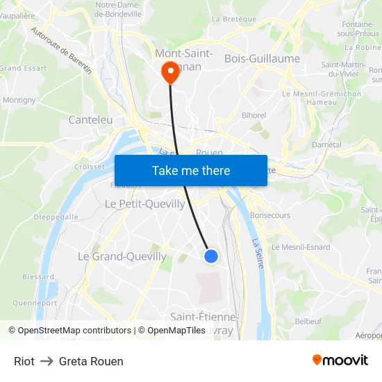 Riot to Greta Rouen map