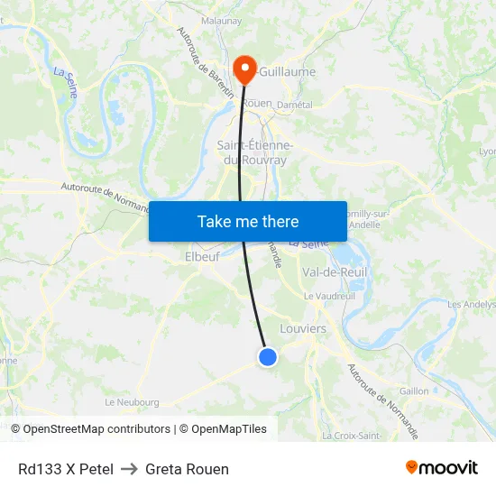 Rd133 X Petel to Greta Rouen map
