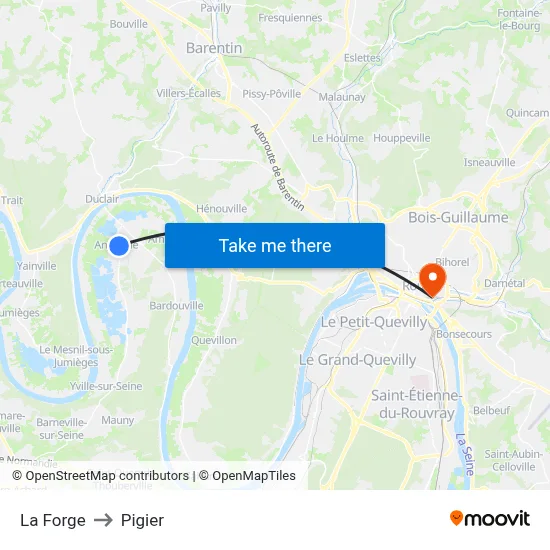 La Forge to Pigier map