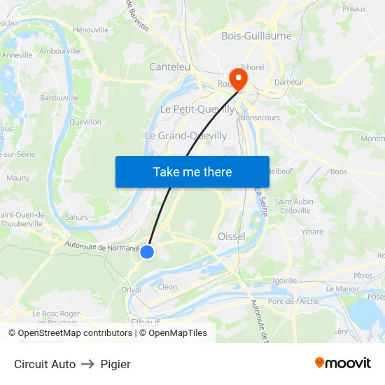Circuit Auto to Pigier map