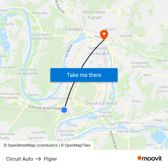 Circuit Auto to Pigier map