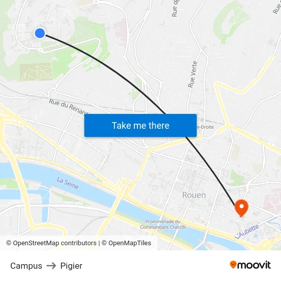 Campus to Pigier map