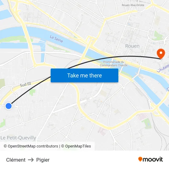 Clément to Pigier map