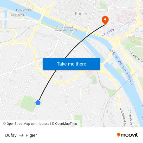 Dufay to Pigier map