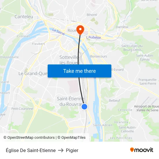 Église De Saint-Etienne to Pigier map