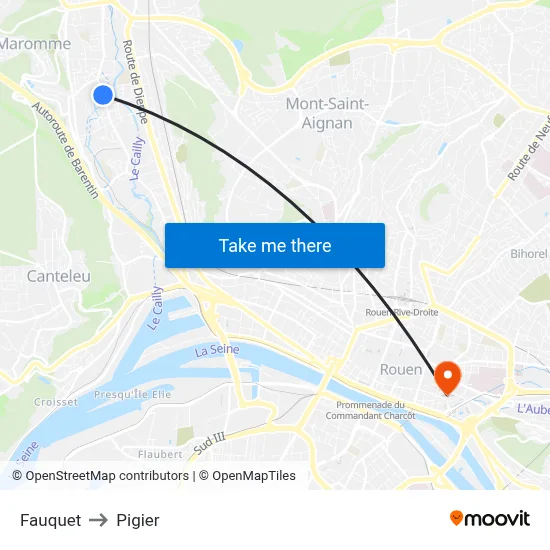 Fauquet to Pigier map
