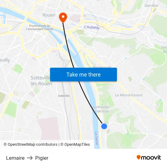 Lemaire to Pigier map