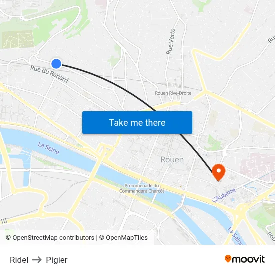 Ridel to Pigier map