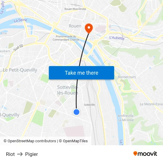 Riot to Pigier map