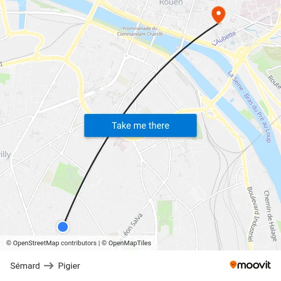 Sémard to Pigier map