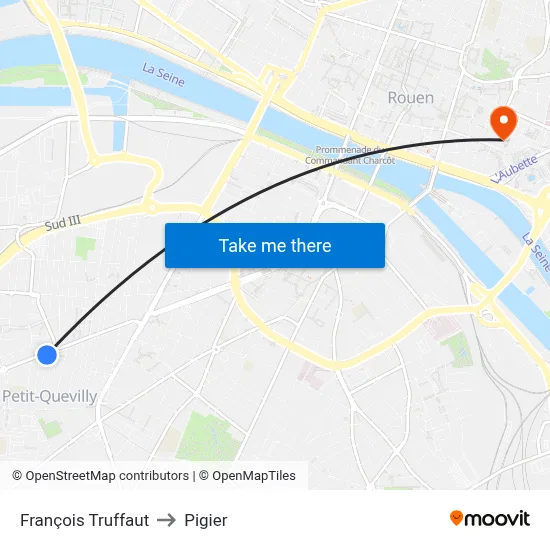 François Truffaut to Pigier map