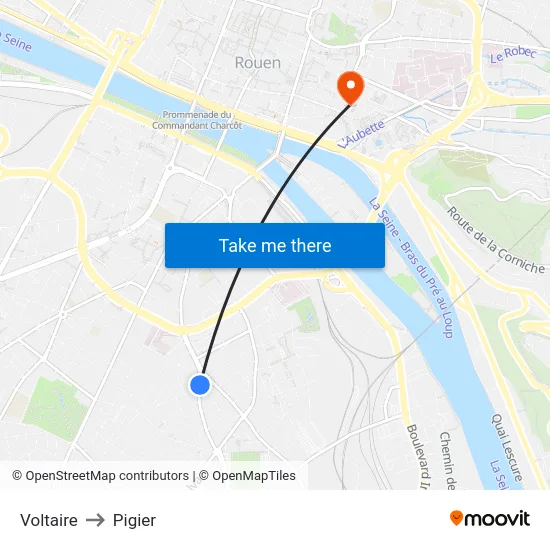 Voltaire to Pigier map