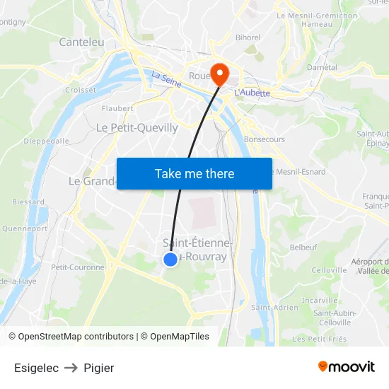 Esigelec to Pigier map