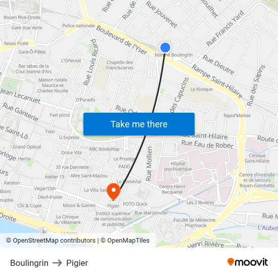 Boulingrin to Pigier map