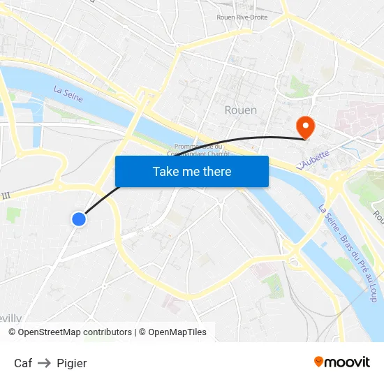 Caf to Pigier map