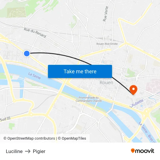 Luciline to Pigier map