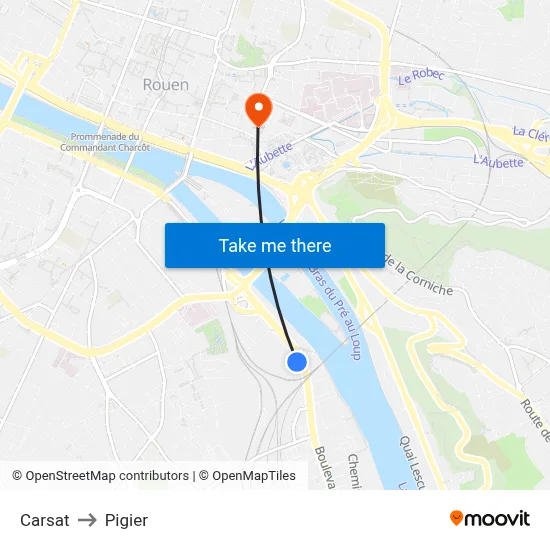 Carsat to Pigier map