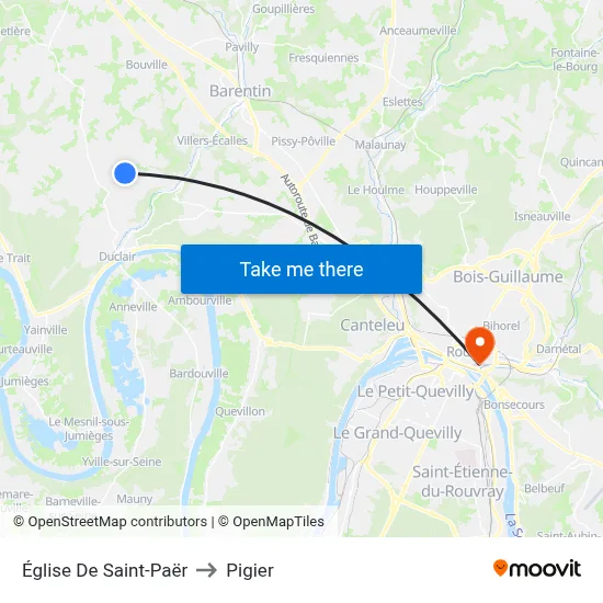 Église De Saint-Paër to Pigier map