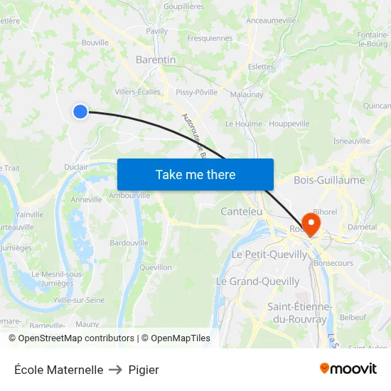 École Maternelle to Pigier map