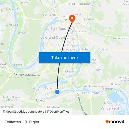 Folliettes to Pigier map