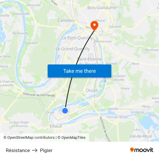 Résistance to Pigier map