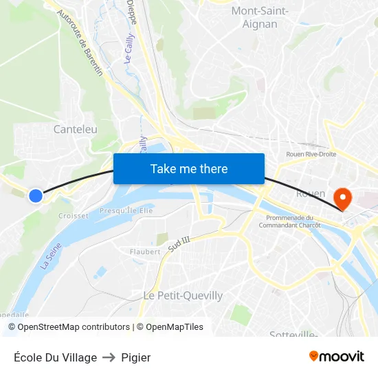 École Du Village to Pigier map