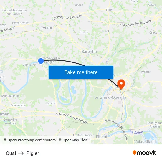 Quai to Pigier map