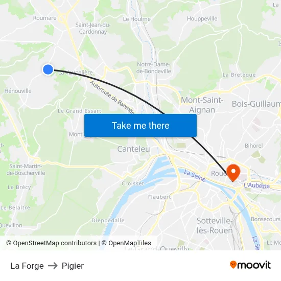 La Forge to Pigier map