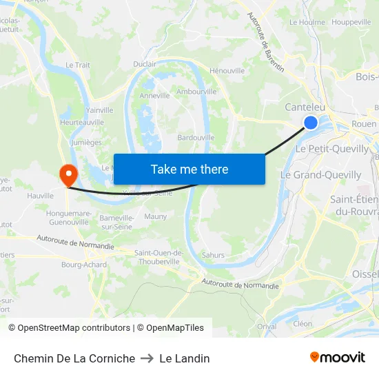 Chemin De La Corniche to Le Landin map