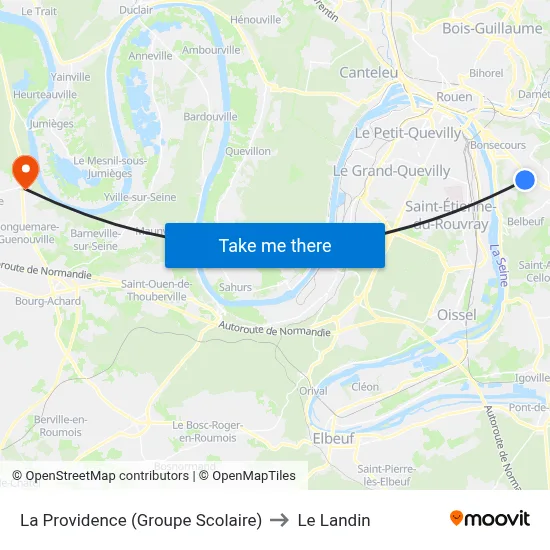 La Providence (Groupe Scolaire) to Le Landin map
