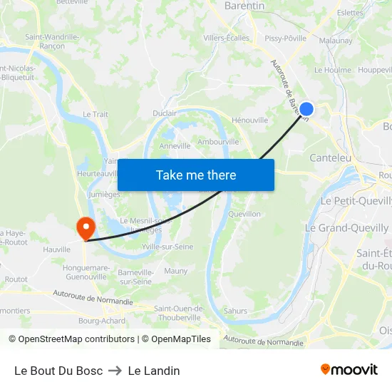 Le Bout Du Bosc to Le Landin map