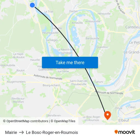 Mairie to Le Bosc-Roger-en-Roumois map