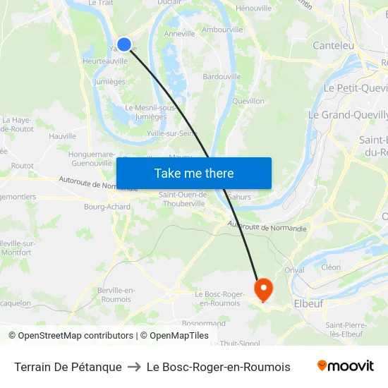 Terrain De Pétanque to Le Bosc-Roger-en-Roumois map