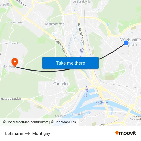 Lehmann to Montigny map