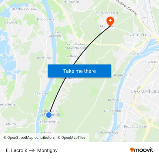 E. Lacroix to Montigny map