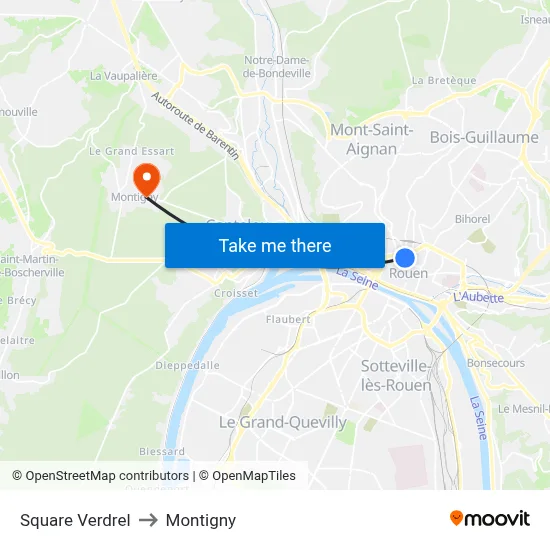 Square Verdrel to Montigny map