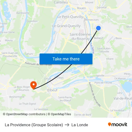 La Providence (Groupe Scolaire) to La Londe map