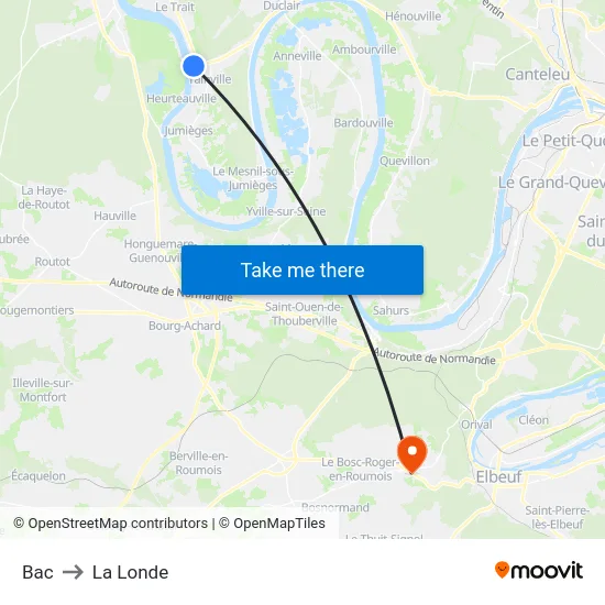 Bac to La Londe map
